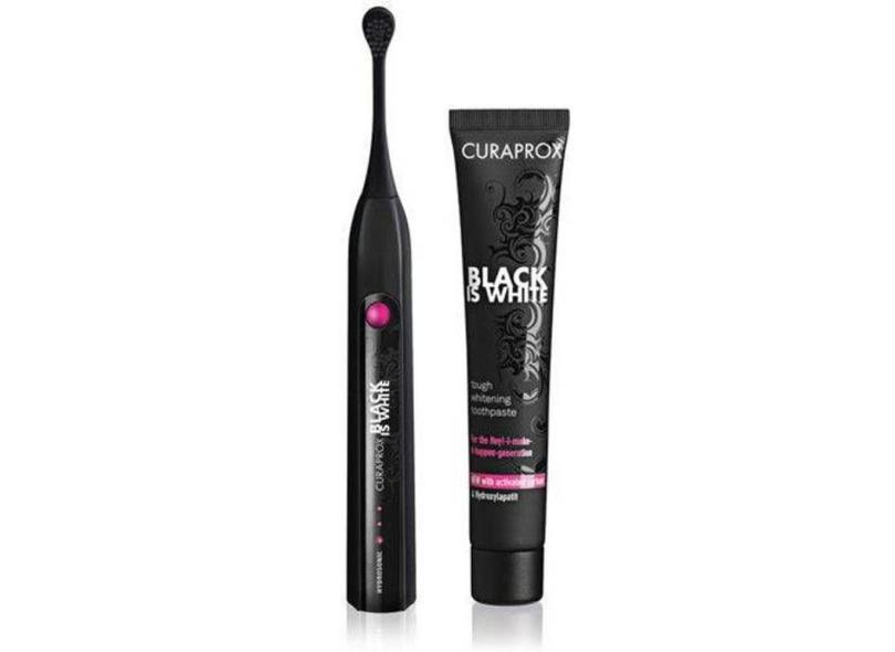 Creme Dental Black Is White mais Escova - CURAPROX em Promoção é No Buscapé