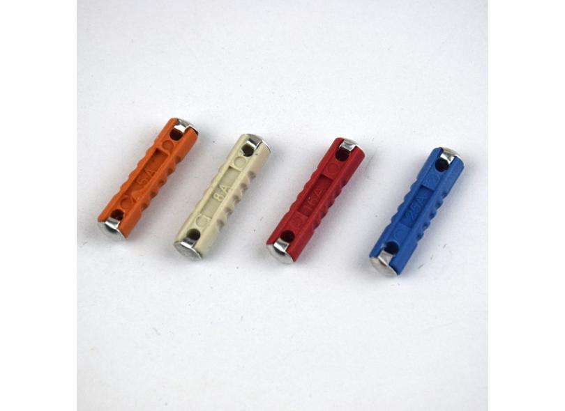 Kit 50 Fusibili Per Auto D'Epoca Europee | Tipo Siluro | 5A, 8A, 16A, 25A | 32V | PF E Zinco