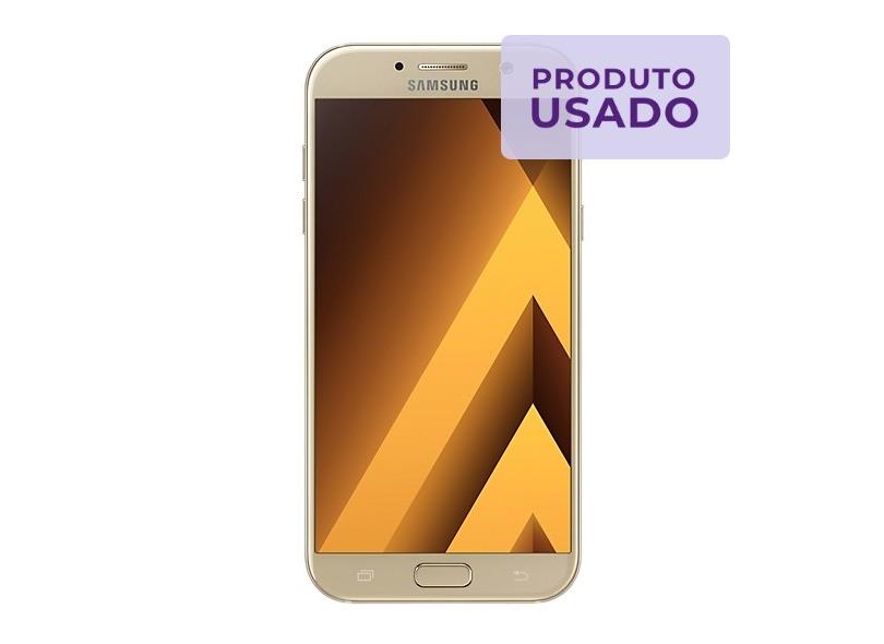 Smartphone Samsung Galaxy A5 2017 Usado 32GB 16.0 MP 2 Chips Android 6.0 (Marshmallow) 4G Wi-Fi
