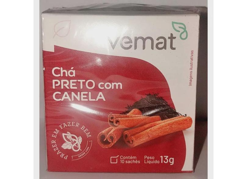 Cha Preto Com Canela Vemat 10 Saq