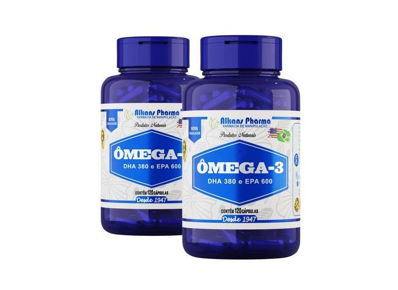 Combo 2 Potes De Omêga-3 120 Cápsulas - Alkans