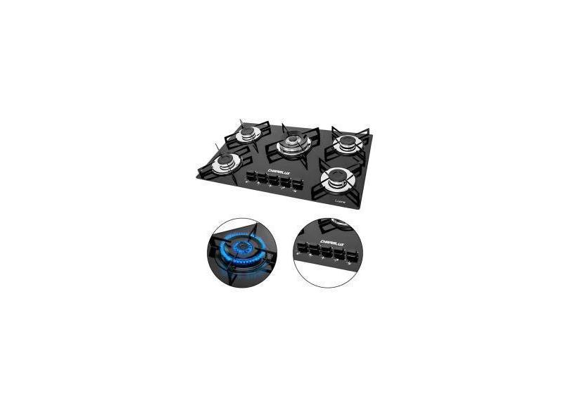Fogao Cooktop 5 Bocas Tripla Chama - GAMGAM