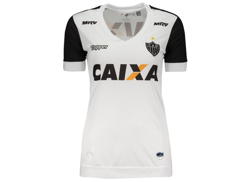 Camisa Torcedor feminina Atlético Mineiro II 2017/18 sem Número Topper