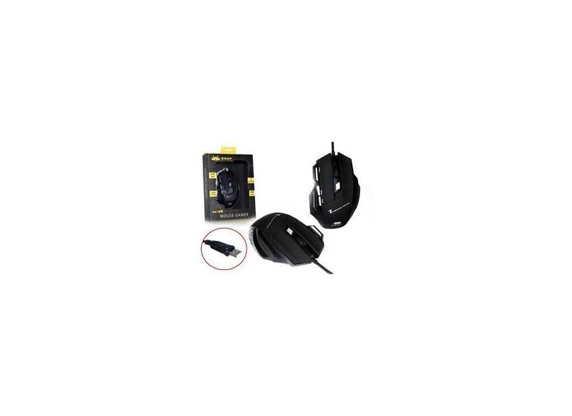 Mouse Gamer Com Fio Usb 2.0 2400 Dpi Alta Precisão Para Jogos Kp-V4