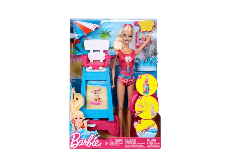 Boneca Barbie Quero Ser Salva Vidas Mattel