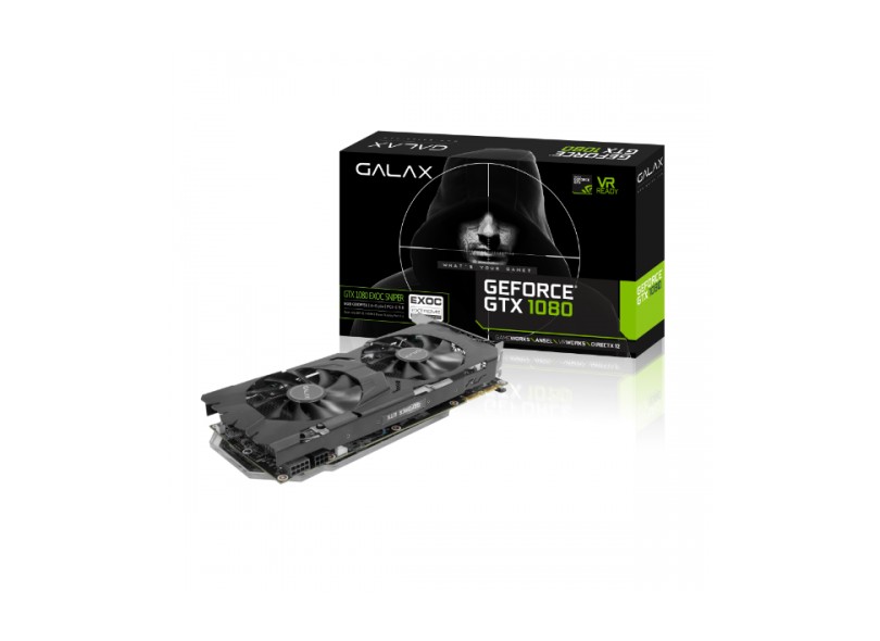 Placa de Video NVIDIA GeForce GTX 1080 8 GB GDDR5X 256 Bits Galax 80NSJ6DHM9ES