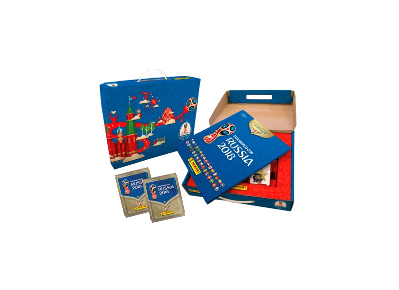 Box Álbum Copa do Mundo Rússia 2018 - Capa Dura + 100 Envelopes = 500 Figurinhas - Panini - 9788542610093