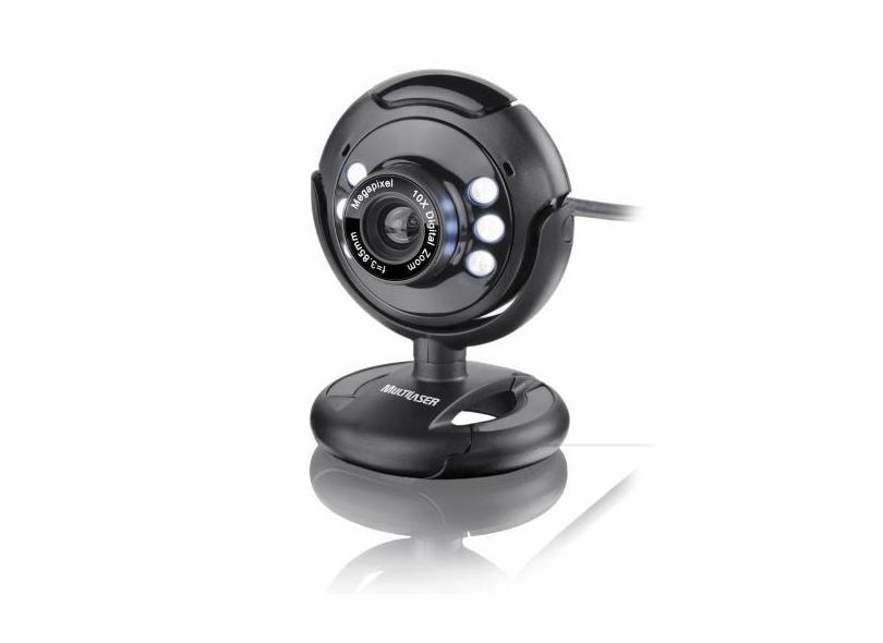 Webcam Night Vision 16Mp Preto Multilaser - Wc045