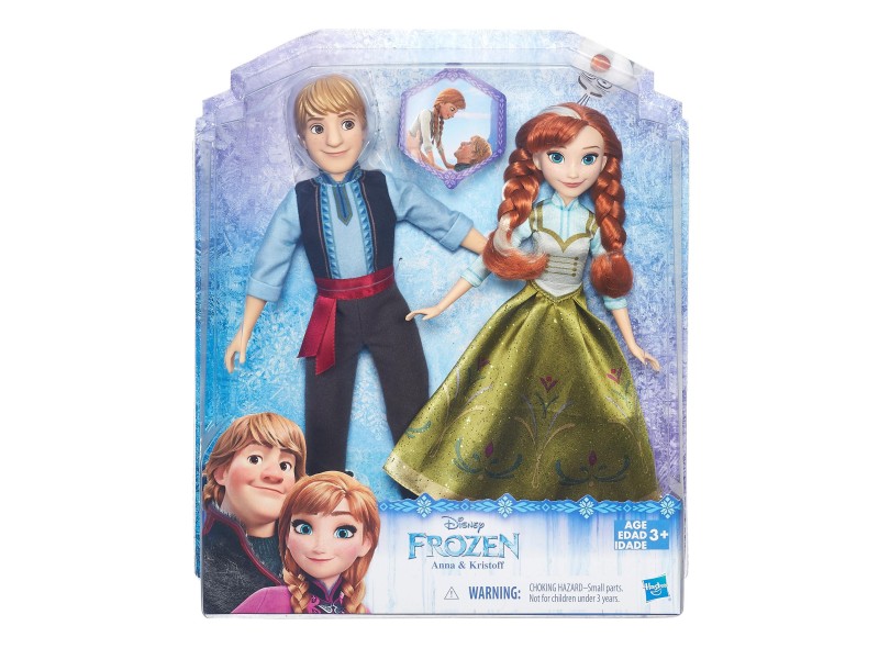 Boneca Frozen Anna e Kristoff B5168 Hasbro