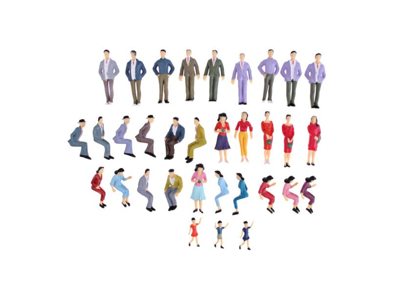 Modelo De Layout People Pssenger Action Figure Train HO Painted 1/25 ...