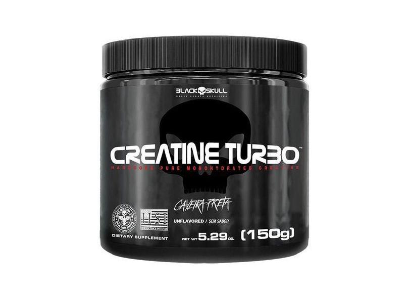 Creatine Turbo Creatina Em Pote De 150G - Black Skull