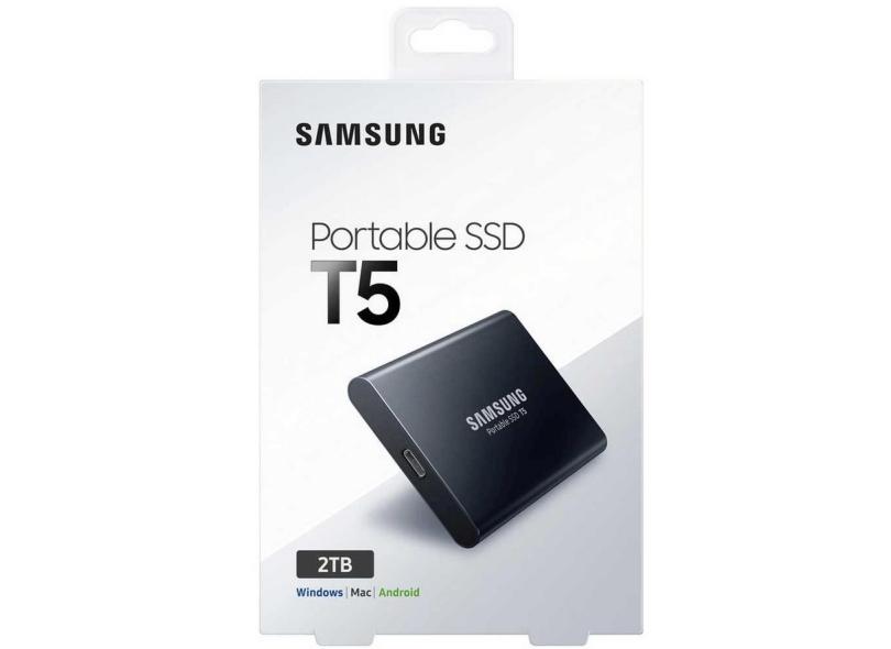 HD Externo SSD Portátil Samsung T5 2048 GB