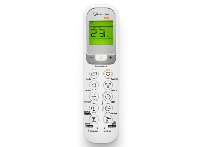 Ar Condicionado Split Hi Wall Midea Liva Wi-Fi 22.000BTUs Inverter Quente/Frio 42VFQA22M5 / 38VFQA22M5