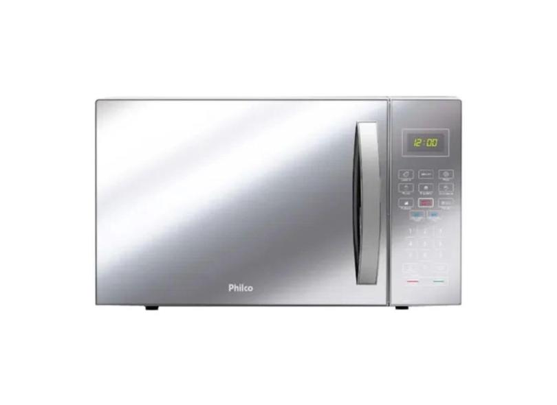 Micro-ondas Espelhado Philco Pm28 - 28 Litros Com Menu Fit