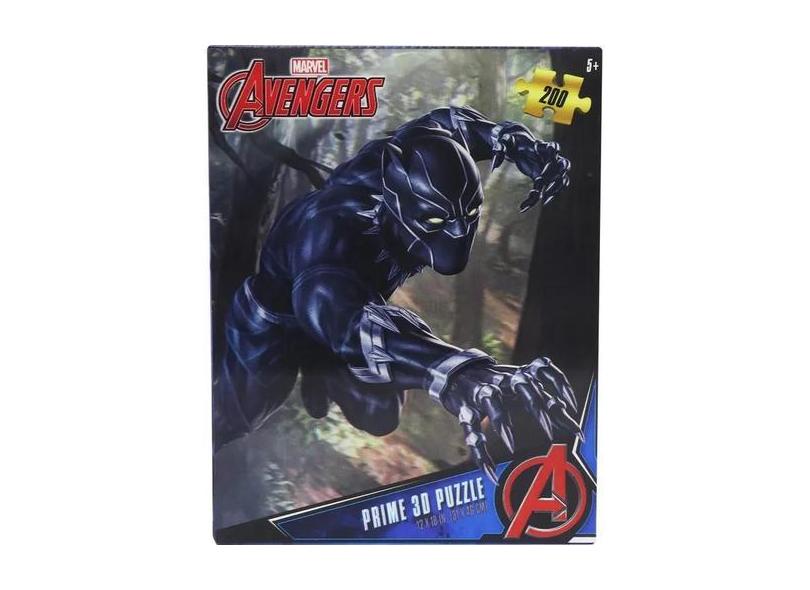 Quebra Cabeça Prime 3D Puzzle Wakanda Marvel Avengers 33062 200 Peças ...