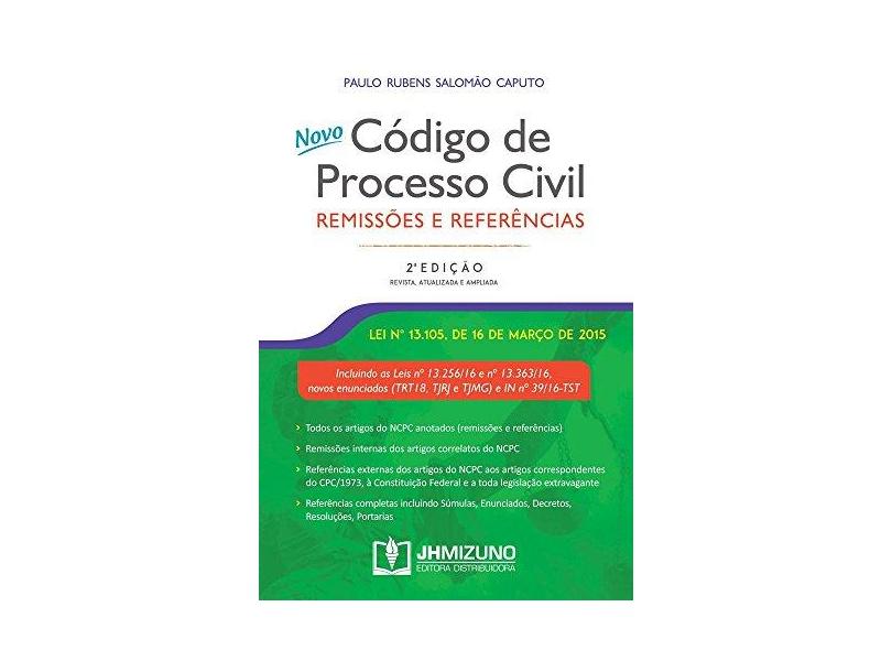 Código de Processo Civil - Paulo Rubens Salom&#227;o Caputo - 9788577893157