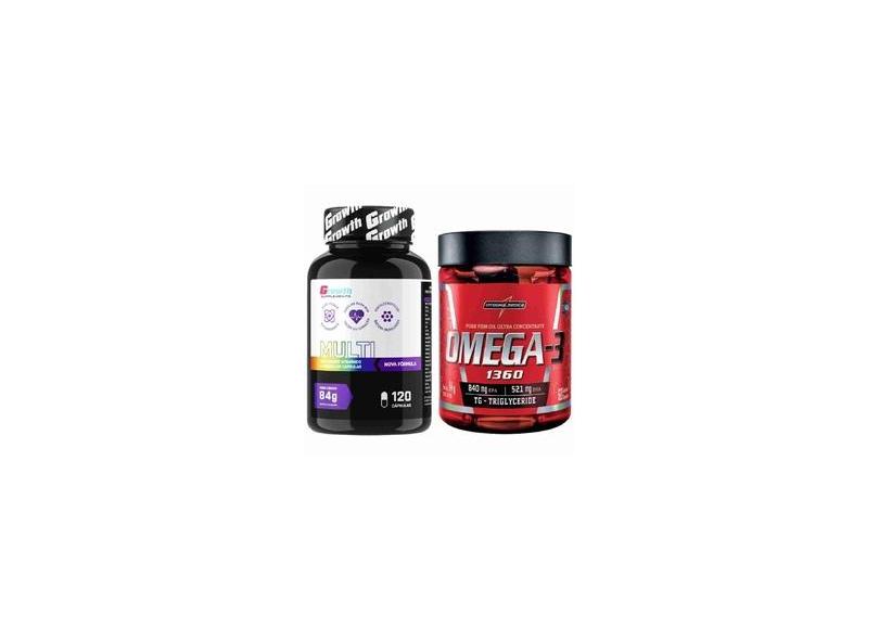 Multivitaminico 120 Caps Growth + Omega 3 Integral Medica com o Melhor