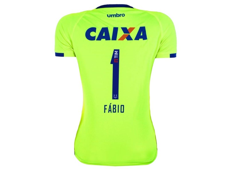 Camisa Goleiro feminina Cruzeiro 2016 com Número Umbro