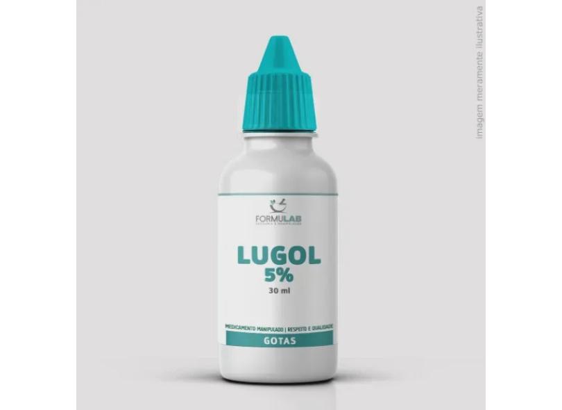 Solução Lugol 5% Inorgânico - Frasco Conta Gotas 30ml em Promoção é no