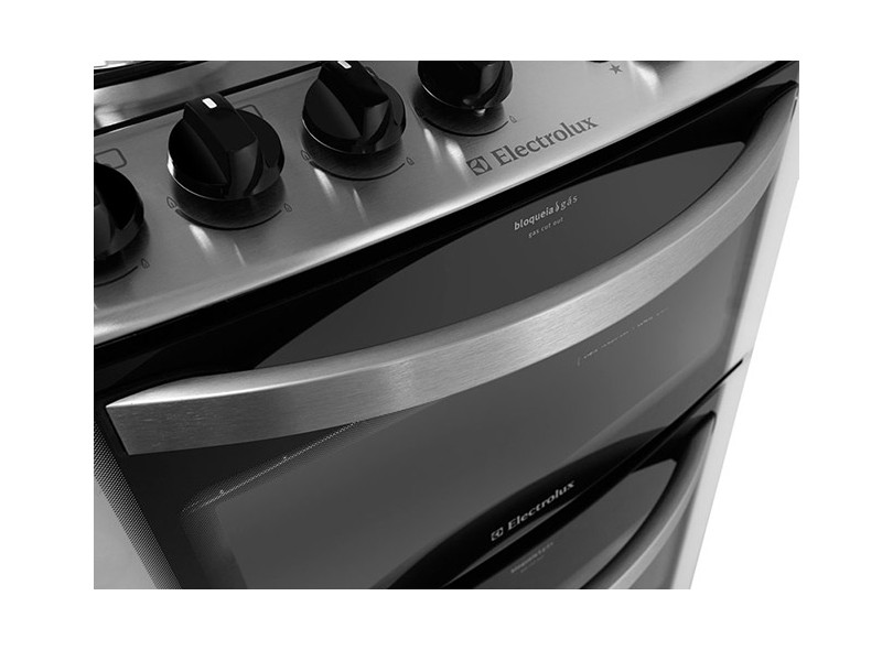 Fogão de Piso Electrolux Celebrate Duplo Forno 4 Bocas Acendimento Automático com Forno Duplo 56DB