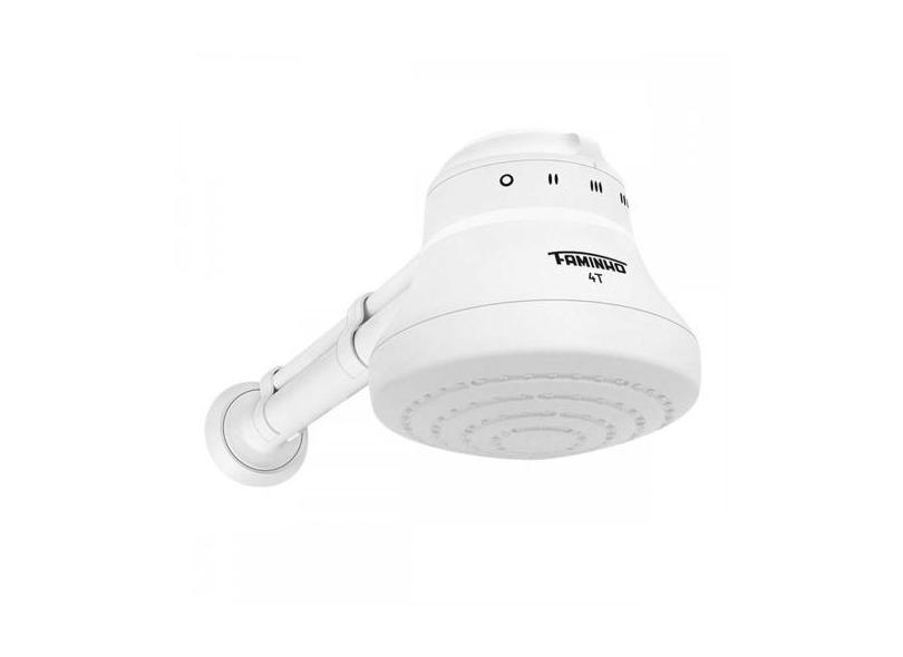 Ducha Fame Faminho 4 Temperaturas 6.800W. - 220V. Com Cano 30cm Branco