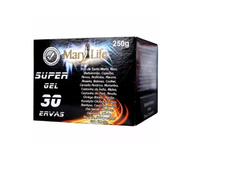 Super Gel 30 ervas 250 g Mary Life