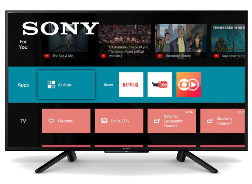 Smart TV TV LED 43 " Sony Full Netflix KDL-43W665F 2 HDMI