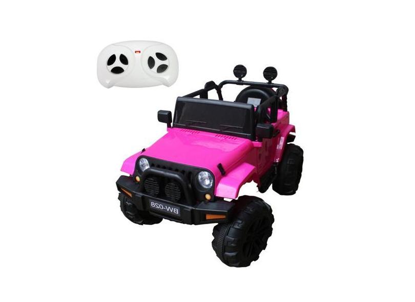 Mini Carro Elétrico Infantil De Passeio Com Controle Remoto Rosa - Imp