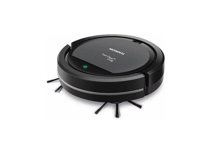 Robô Aspirador Mondial Fast Clean Easy Rb-08 Preto Bivolt RB-08