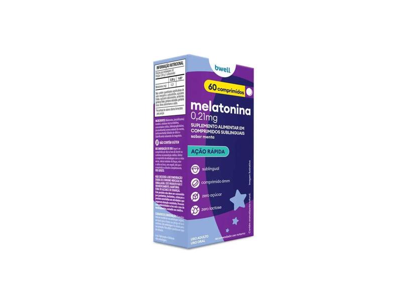 Bwell Melatonina 0,21Mg 60 Comprimidos