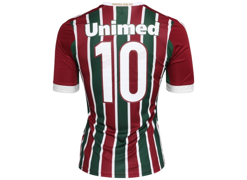 Camisa Jogo Fluminense I 2013 com Número Adidas