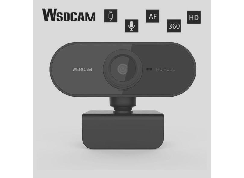 Webcam Full Hd 1080p Usb Resolução Max Visão 360º Microfone