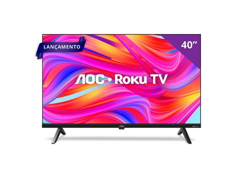 Smart TV AOC Roku TV 40 Polegadas Wi-fi DLED Full HD