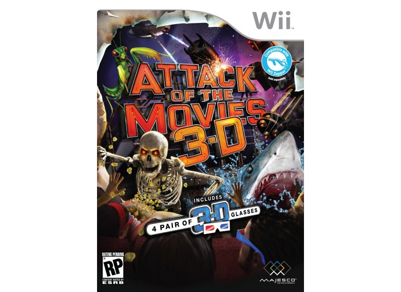 Jogo Attack of the Movies 3D Majesco Entertainment Wii