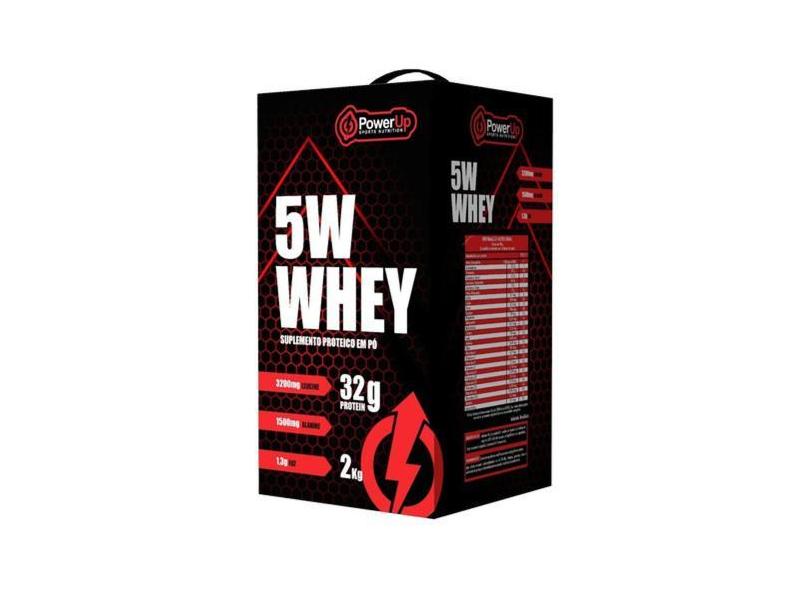 Suplemento Whey Protein 5W Power Up 2Kg Proteína (Concentrada Isolada
