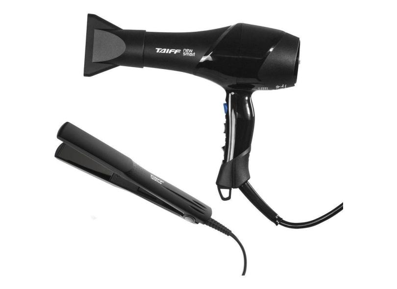Kit Taiff New Smart Secador 110V e Prancha Ceramica Bivolt