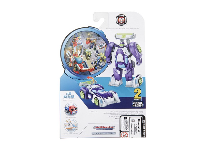 Boneco Transformers Blurr Playskool Heroes B1013/A7024 - Hasbro