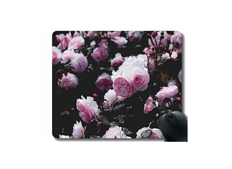 Mouse pad de borracha antiderrapante para jogos, mouse pad rosa de borracha