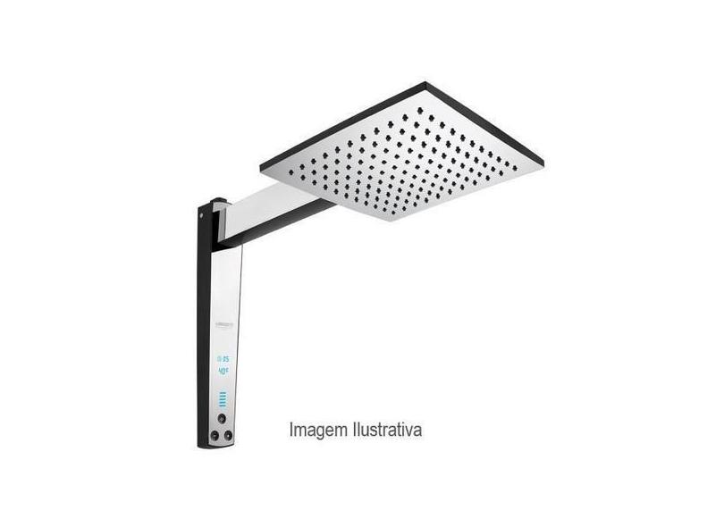 Chuveiro Acqua Century Digital Pretro/Cromado Lorenzetti 220/7500V 751