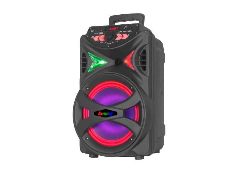 Amvox Caixa de Som Amplificada ACA 255 Hit - 250W RMS, Bluetooth, Rádio FM, USB