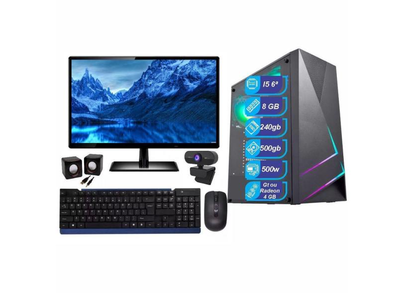 Pc Gamer Core I5, Ddr4, Placa De Vídeo E Monitor