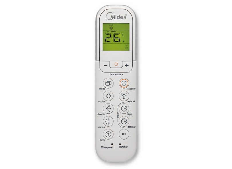 Ar Condicionado Split Hi Wall Midea Liva 12.000BTUs Frio Eco 42MFCB12M5 / 38KCV12M5