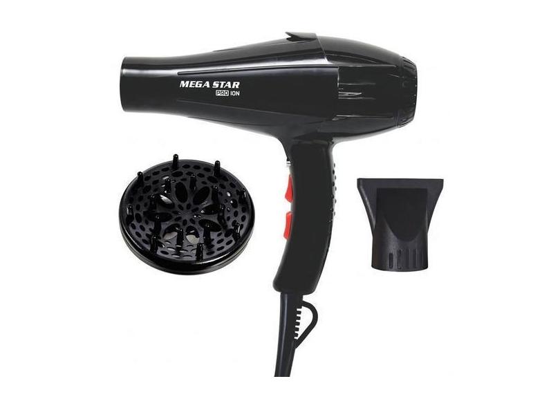 Secador De Cabelo Mega Star Sc2820 8000 W 220V Preto