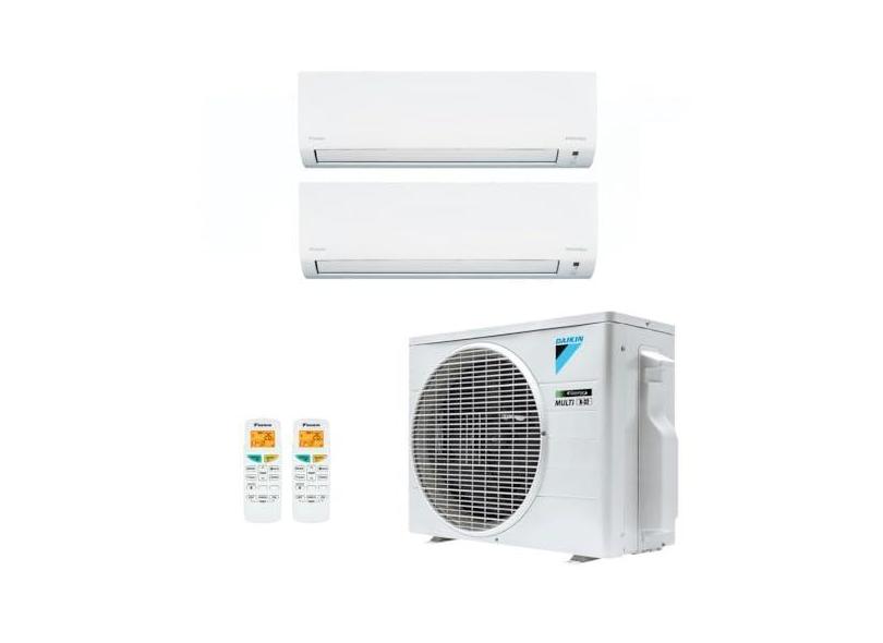 Ar-Condicionado Multi Split Inverter R-32 Daikin 18.000 BTUs (2x Evap HW 9.000) Quente/Frio 220V