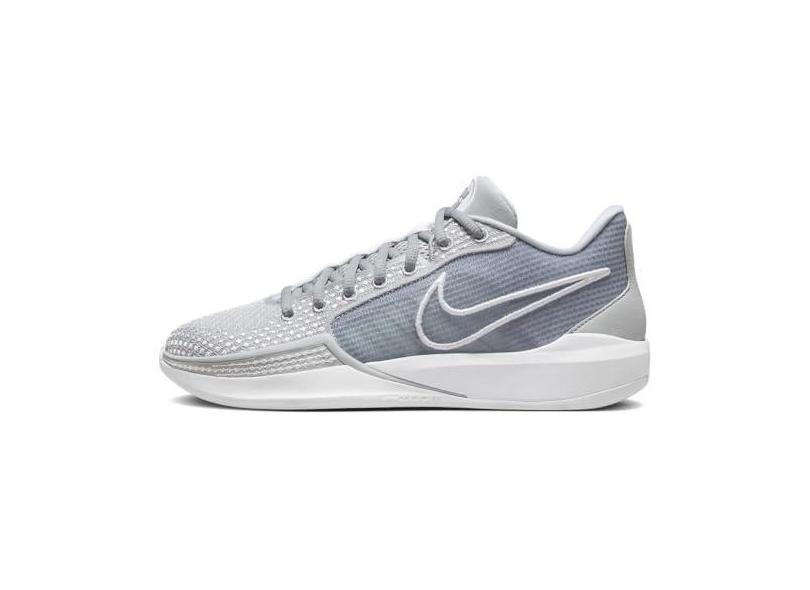Nike Sabrina 1 Tênis de basquete unissex, Cinza lobo/cinza lobo/branco, 36