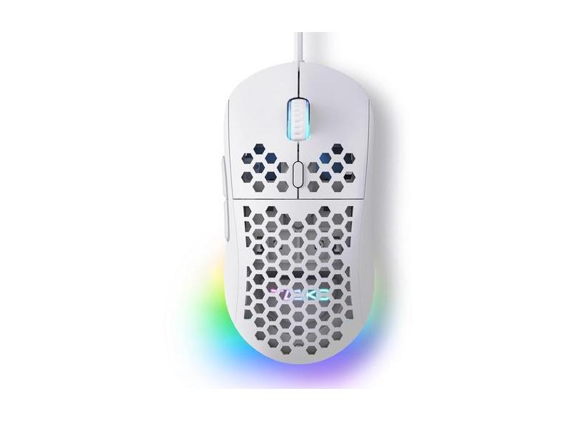 Mouse para jogos TMKB Falcon M1SE Ultralight 12800DPI RGB com fio - TM