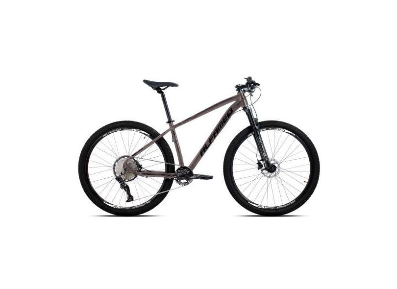 Bicicleta aro 29 aluminio alfameq vx freio hidráulico 12 marchas, Cinz