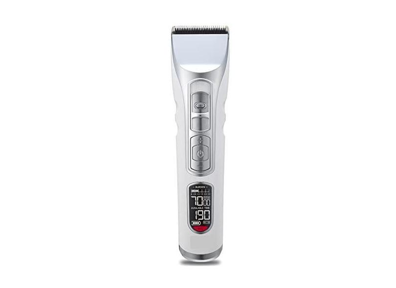 Aparador de cabelo avançado profissional recarregável máquina de cortar cabelo bateria de lítio 2600MA Aparador de cabelo de salão de beleza Máquina de corte de lâmina de cerâmica Cuidados com o cabel