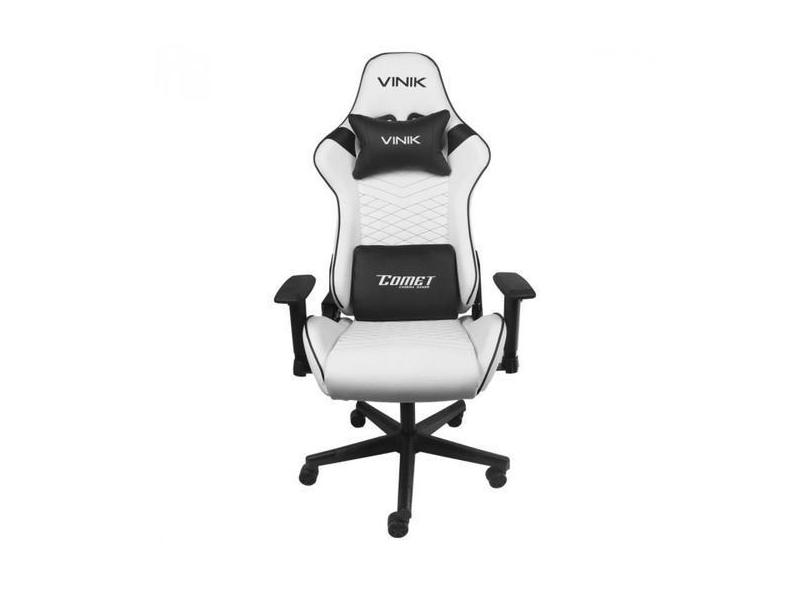 Cadeira Gamer Comet Branca Reclinável Ajustável Ergonômica - Vinik