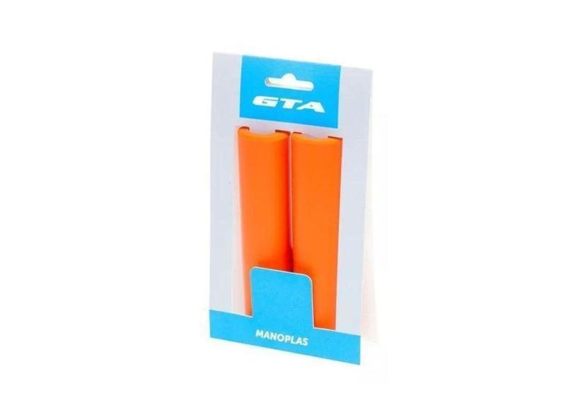 Manopla Punho Gta 135Mm Para Bicicleta Silicone Bike Laranja